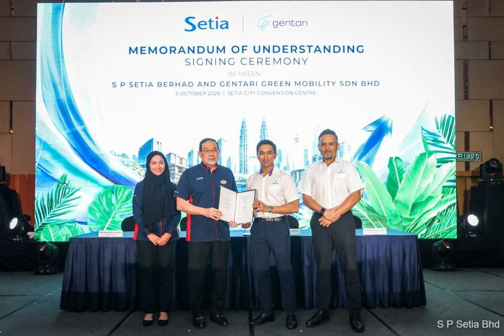 S P Setia, Gentari sign MOU to explore green mobility solutions across Setia developments